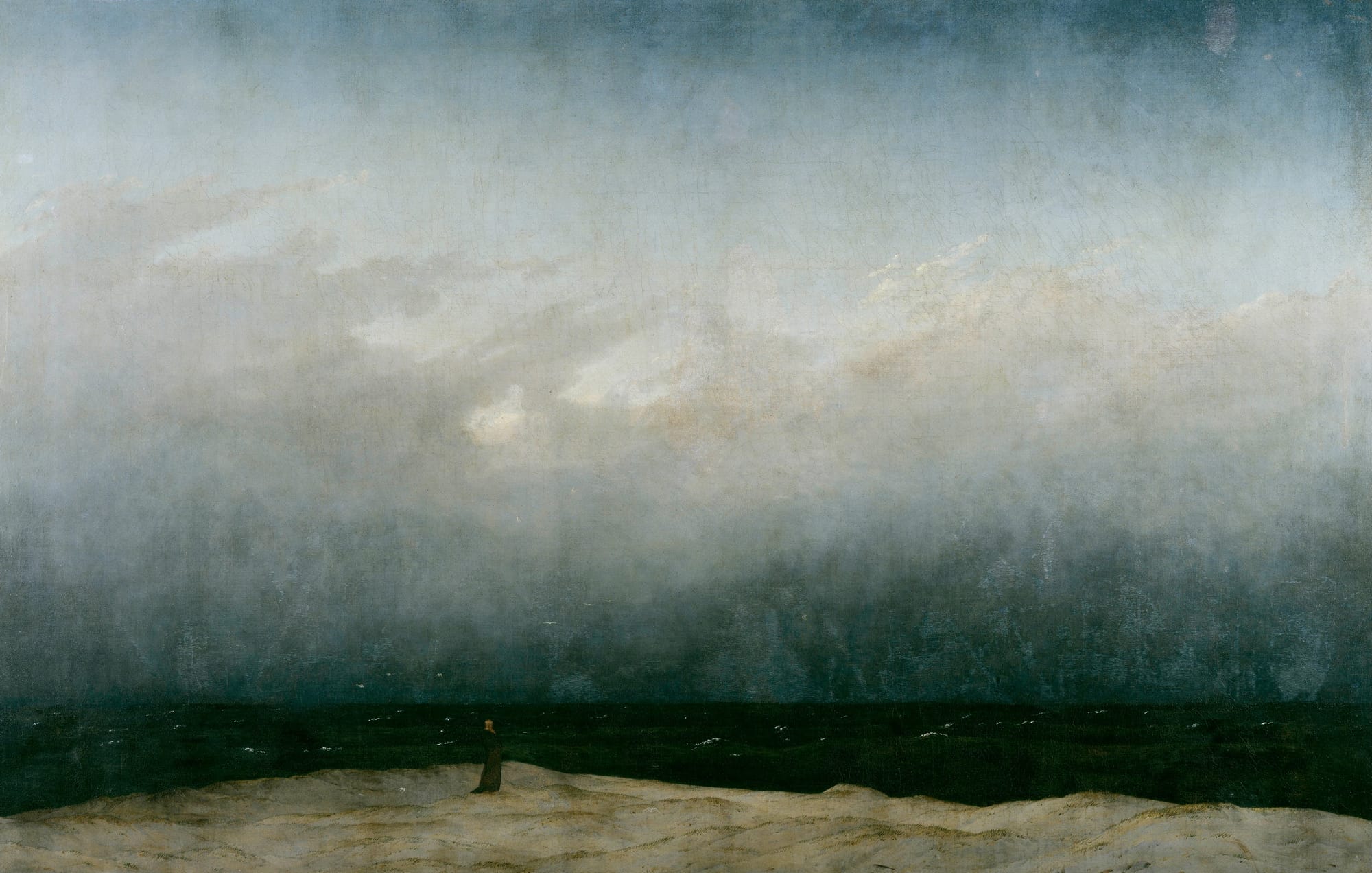 Caspar David Friedrich, Monk by the Sea, 1808-1810