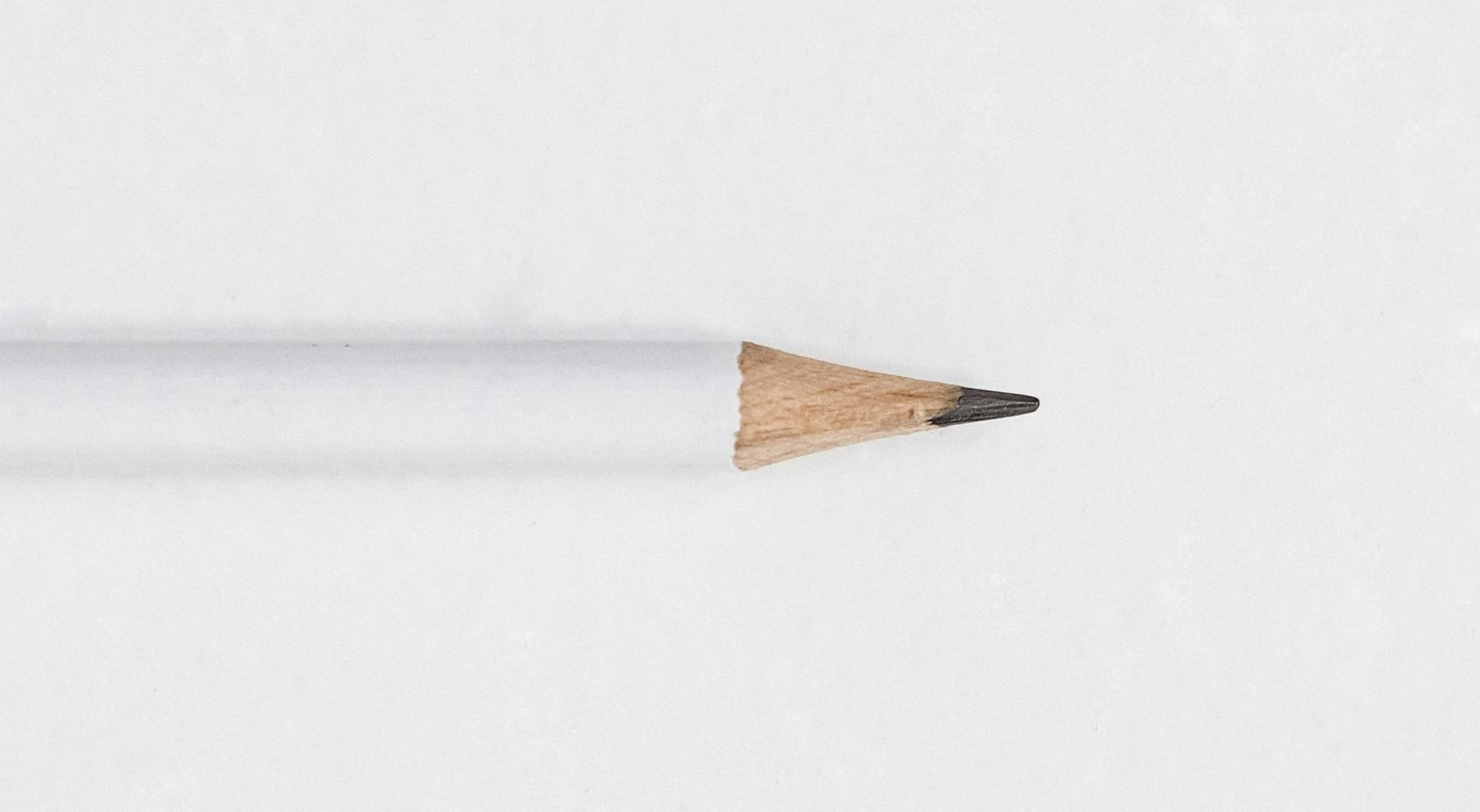 white lead pencil on surface